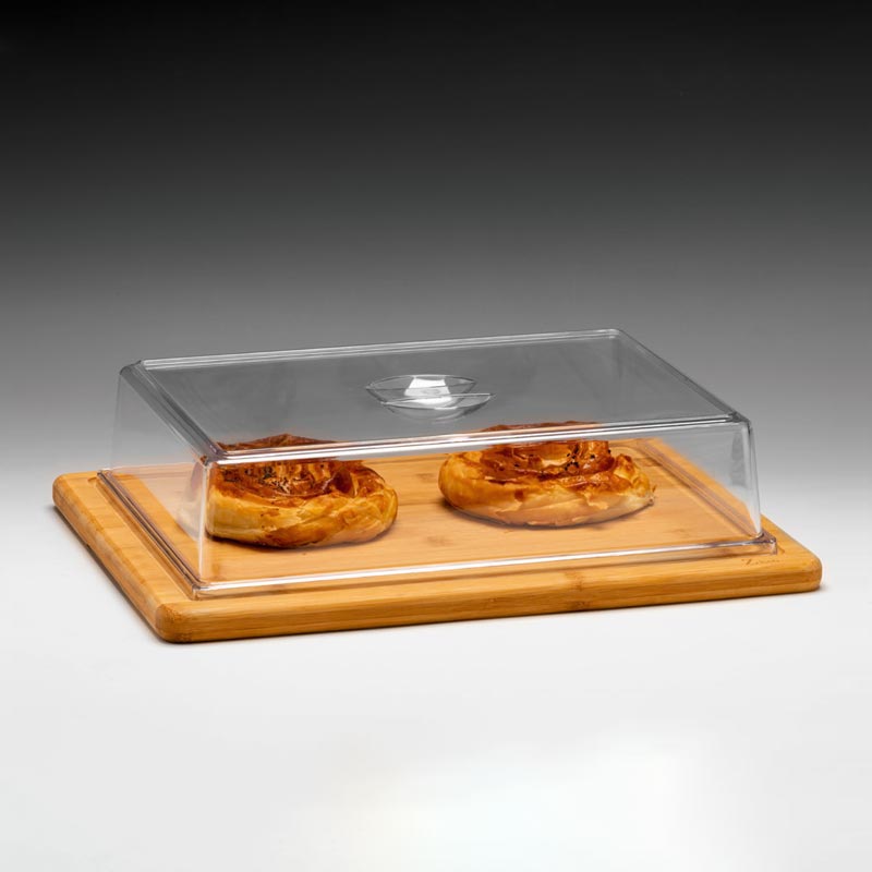 Zicco Polikarbon Bambu Altli Kapakli ZCP-819 Fanus 30x40x10 Cm