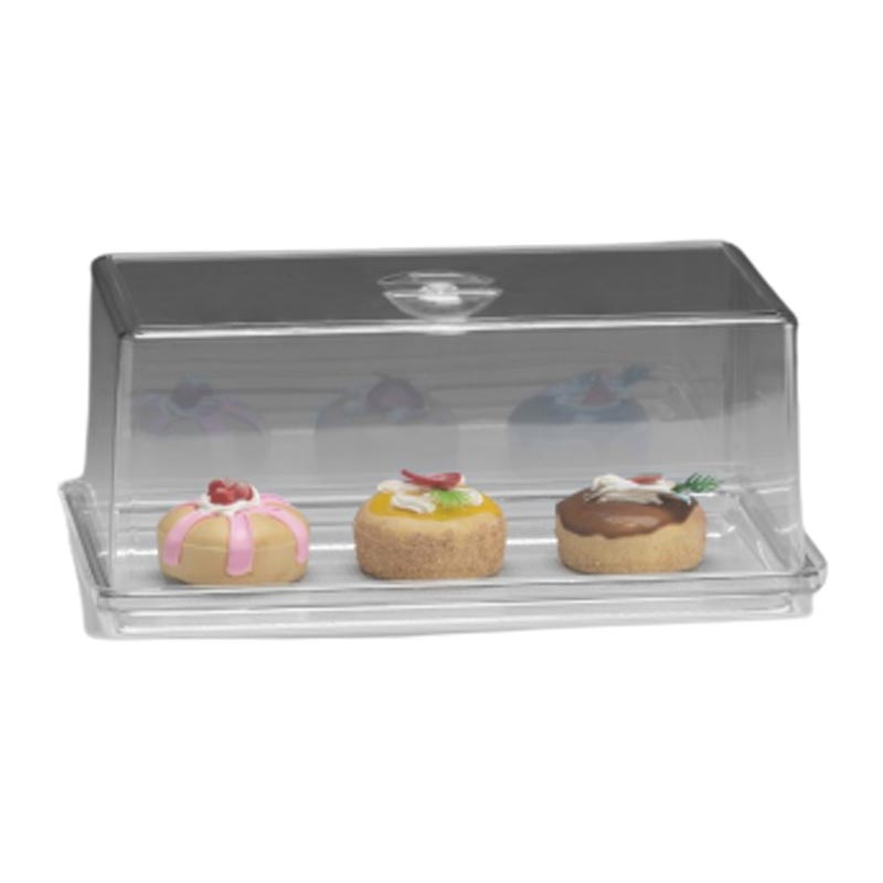 Zicco Kapakli Akrilik Kek Fanusu ZCP-851 19x36x15 Cm Polikarbon