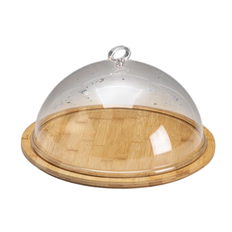 Zicco Altli Akrilik Kapakli Fanus ZCP-858 33x16 Cm Bambu