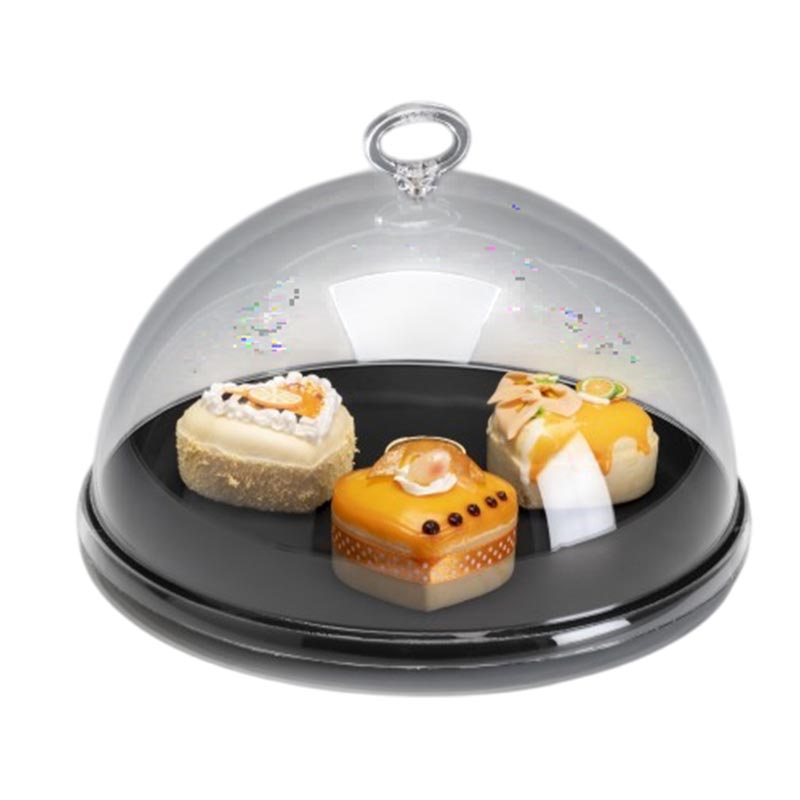 Zicco Melamin Altli Siyah Fanus 26 5 ZCP-865 Cm Akrilik Kapakli